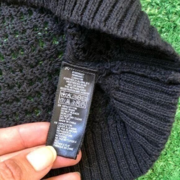 Black See Through Short Sleeve Crew Neck Crop Top Size S - Picture 7 of 8